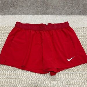 Nike Women's Red Athletic Shorts